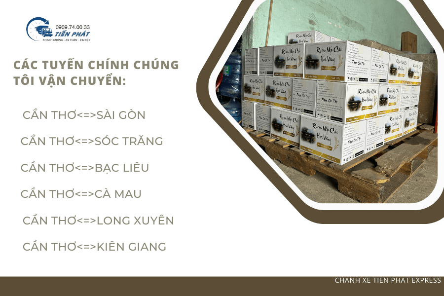 các tuyến chành xe vận chuyển