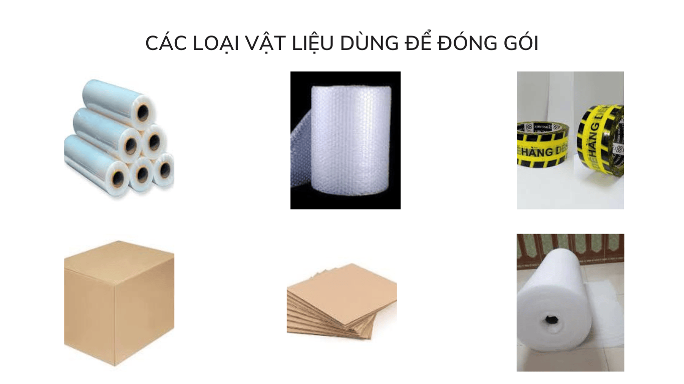 các vật liệu dùng để đống gói