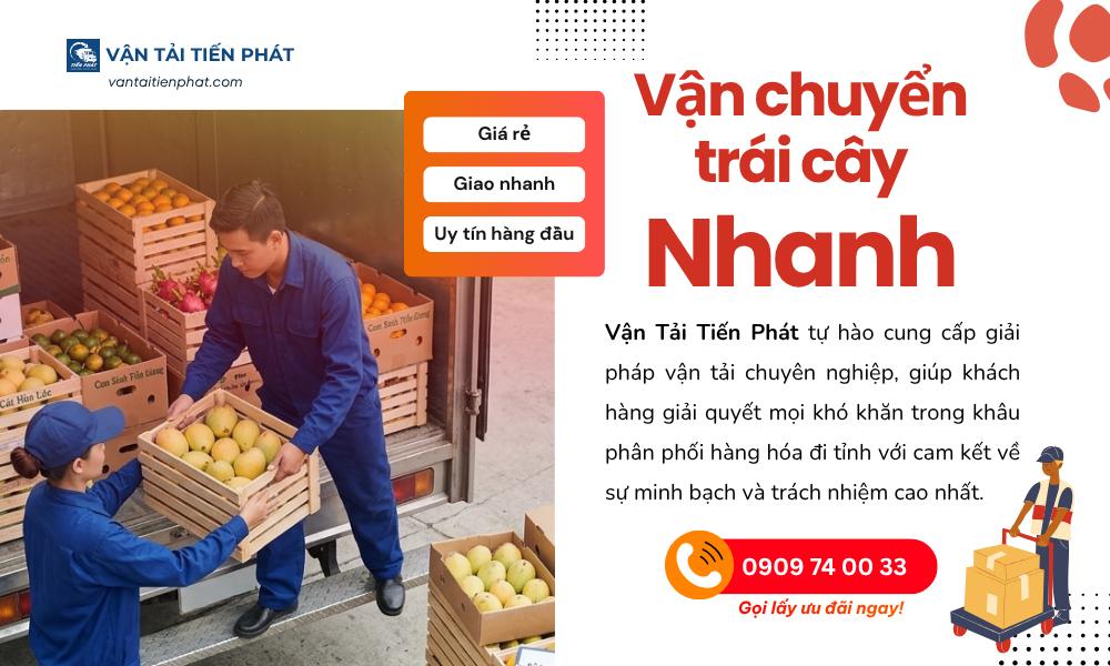 Giao nhanh hỏa tốc trái cây đi các tỉnh miền Tây trong tối đa 1 ngày