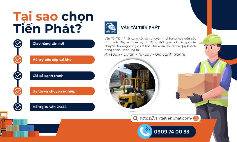 Tại sao chọn Vận Tải Tiến Phát, năng lực vận chuyển