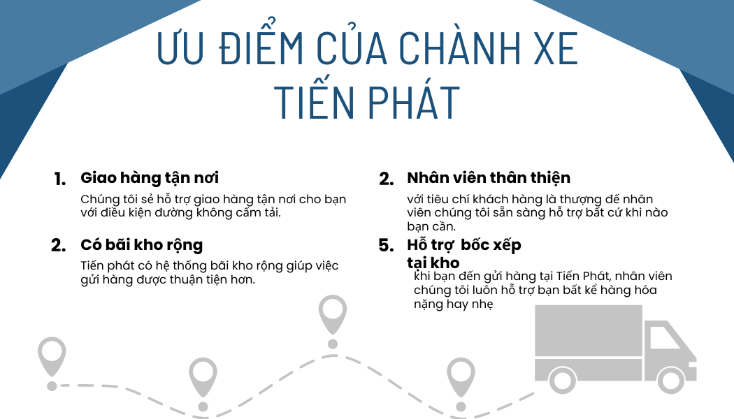 ưu điểm của chành xe tiến phát